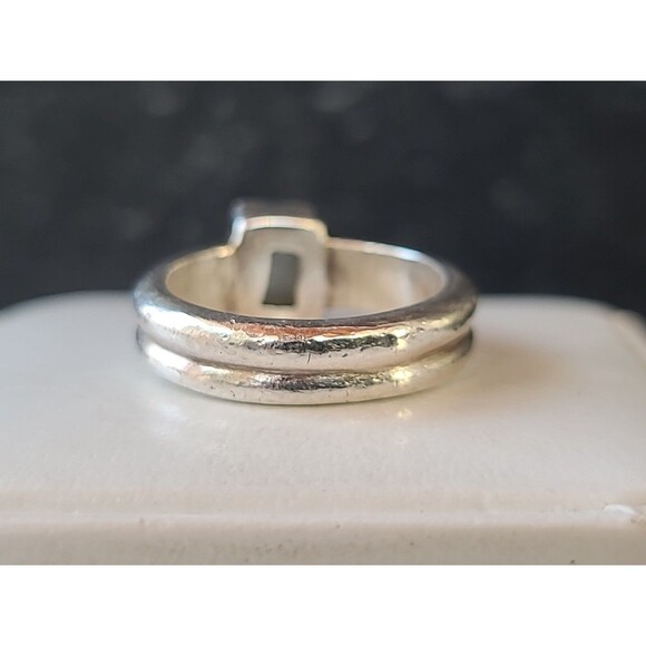 925 Sterling Silver Labradorite Ring Size US 6 Vintage - Picture 5 of 10